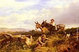 George Cole Snr Canvas Paintings - Ferreting In Surrey